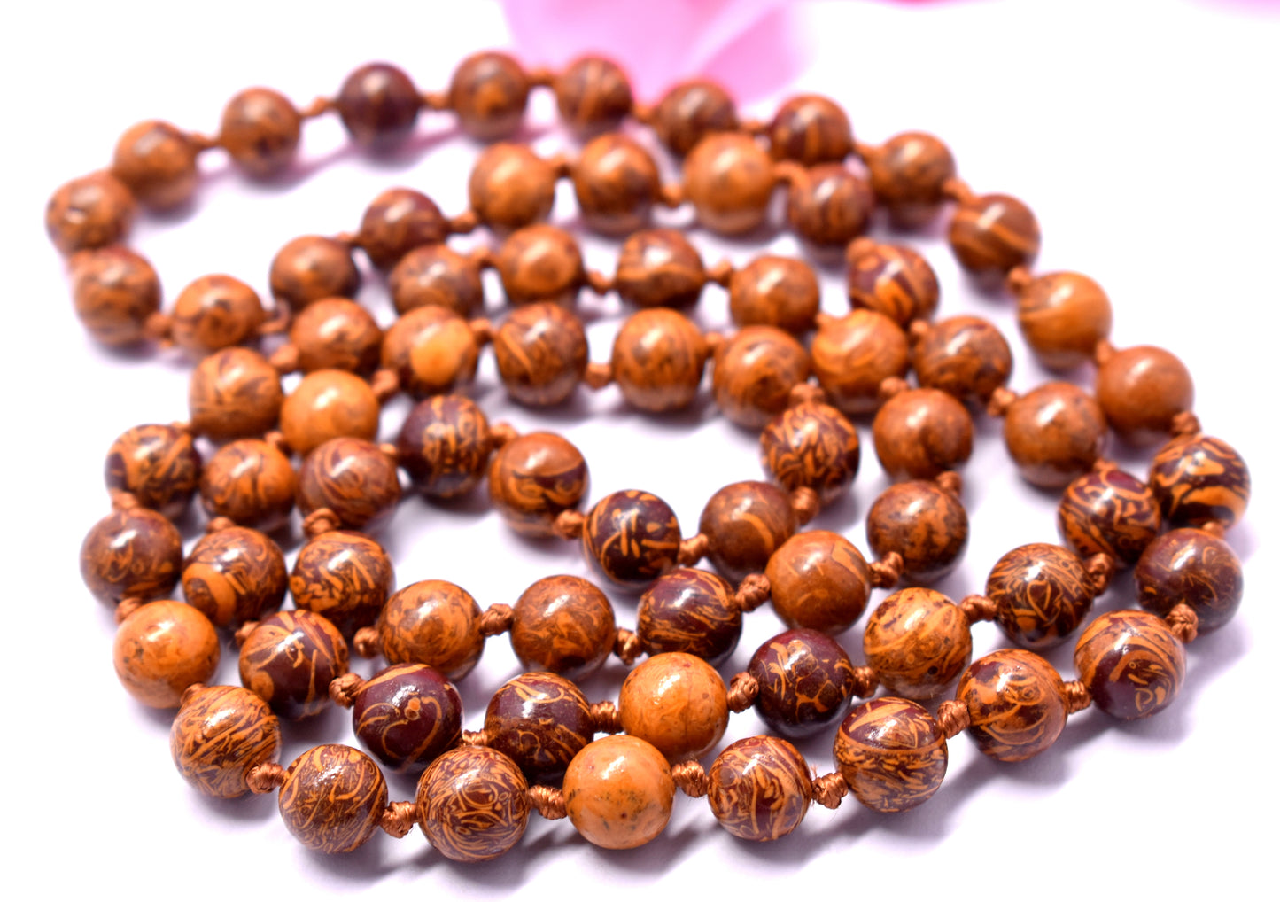  Mariyam Jasper Knotted Bead Mala – Aids in Calmness, Emotional Balance, and Healing #MariyamJasper #Calmness #EmotionalBalance #CrystalHealing #Mala