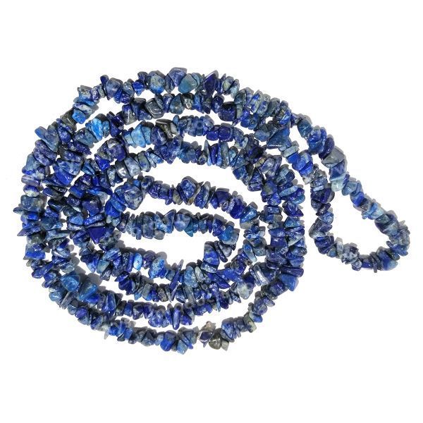  Natural Lapis Lazuli Uncut Chips Mala – Enhances Spiritual Growth, Protection, and Intuition #LapisLazuli #SpiritualGrowth #Protection #CrystalHealing #NaturalGemstone