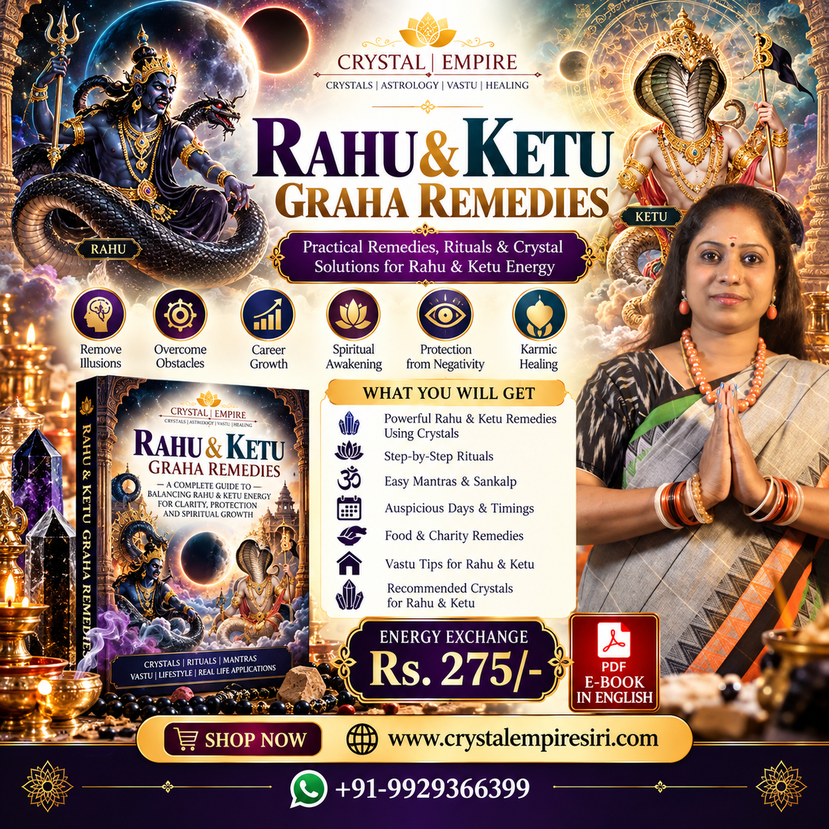 Rahu & Ketu Graha Remedies – English E-Book