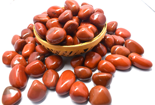 Red Jasper Tumble – Natural red jasper tumble stones known for their grounding and energizing properties. #RedJasper #JasperTumble #HealingStones #GroundingCrystal #EnergyHealing #NaturalStones