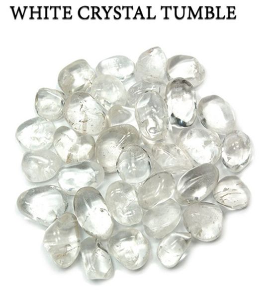 Large Clear Quartz tumble stones ~ chakra healing crystals~ authentic polished Clear Quartz crystal tumble stones