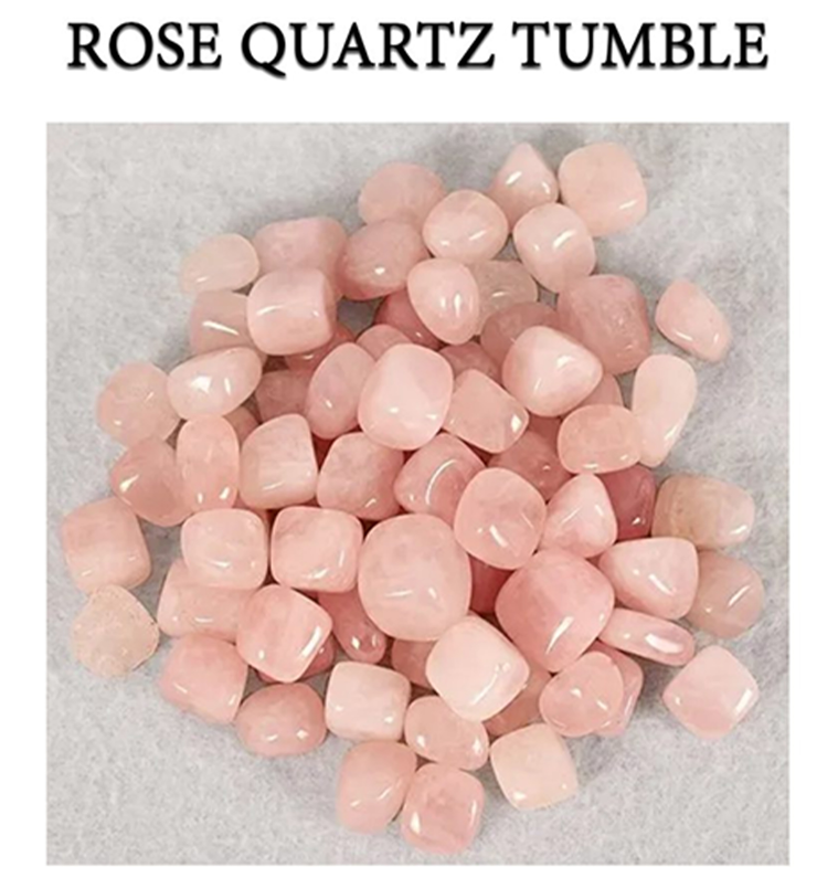 Premium Rose Quartz tumbled crystals / Polished Stones / Home Decor / Tumbled Gemstones / Tumbled stones