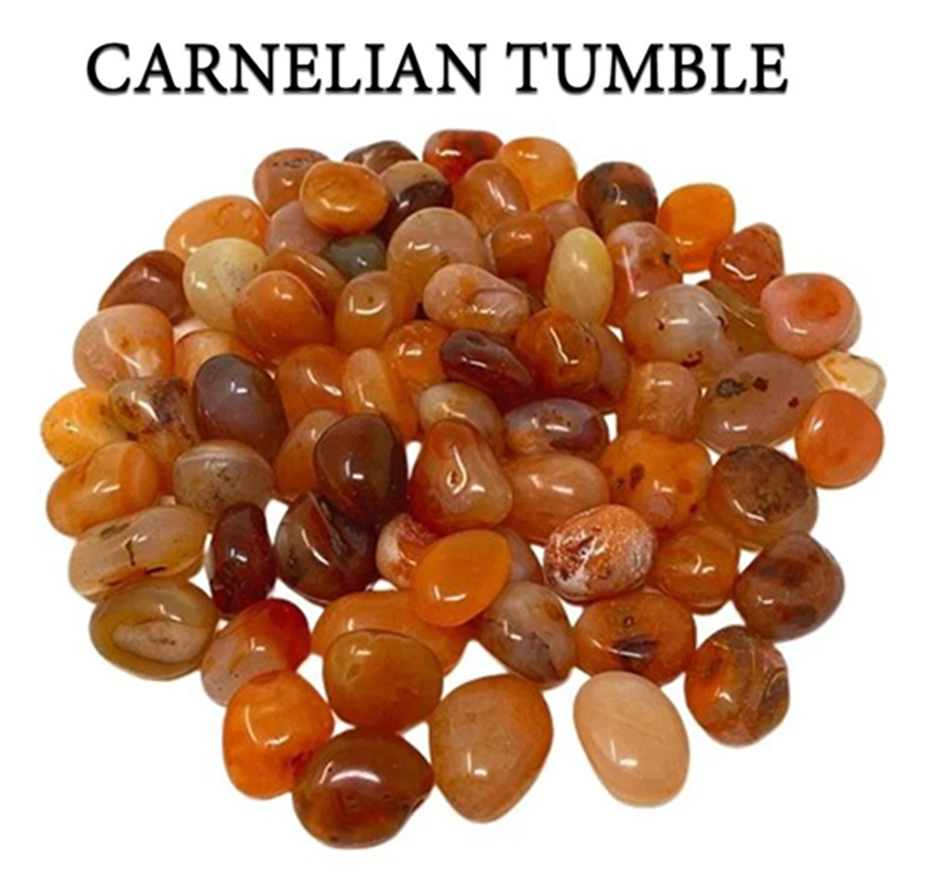 Carnelian Tumble Rocks, Carnelian Pocket Stone, Crystal Tumble Rocks, High Quality.