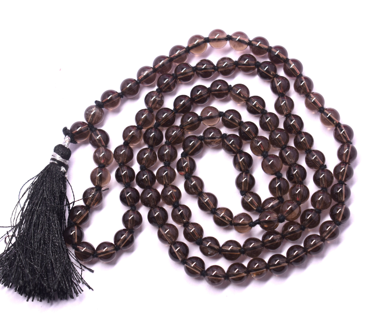  Smoky Quartz Knotted Mala for Stress Relief and Clarity – Aids in Grounding and Emotional Healing #SmokyQuartz #StressRelief #Clarity #CrystalHealing #Mala








