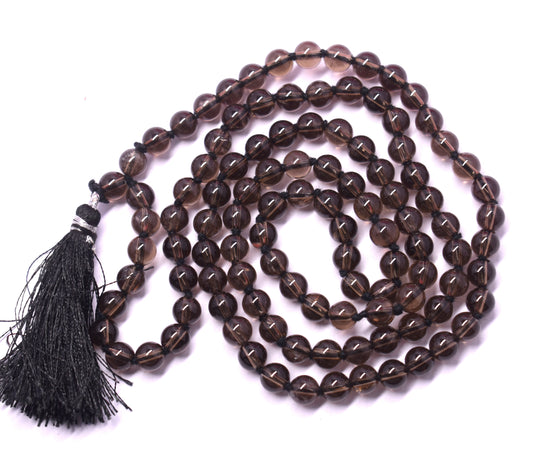  Smoky Quartz Knotted Mala for Stress Relief and Clarity – Aids in Grounding and Emotional Healing #SmokyQuartz #StressRelief #Clarity #CrystalHealing #Mala







