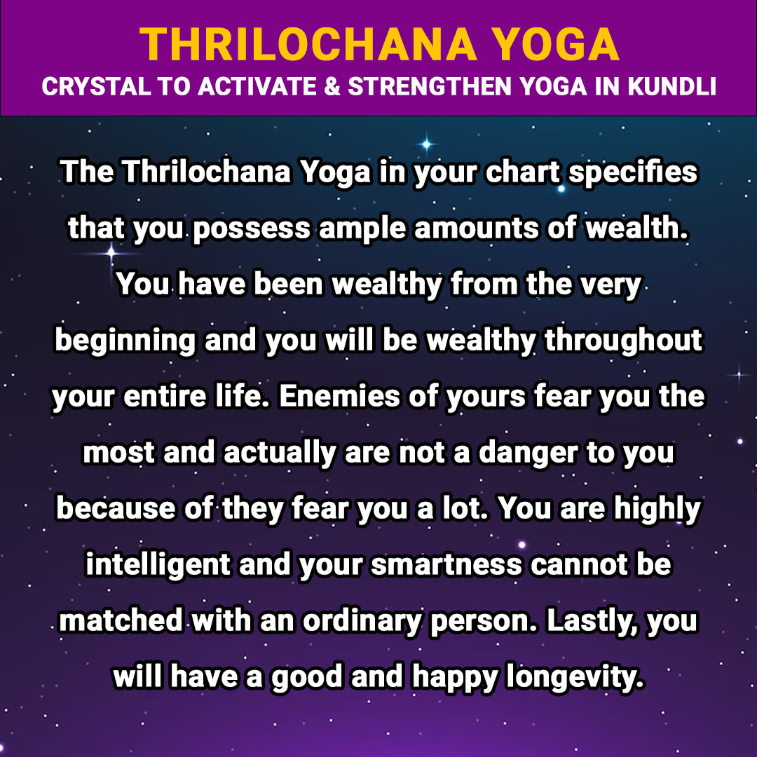 Thrilochana Yoga in Kundli | Crystal