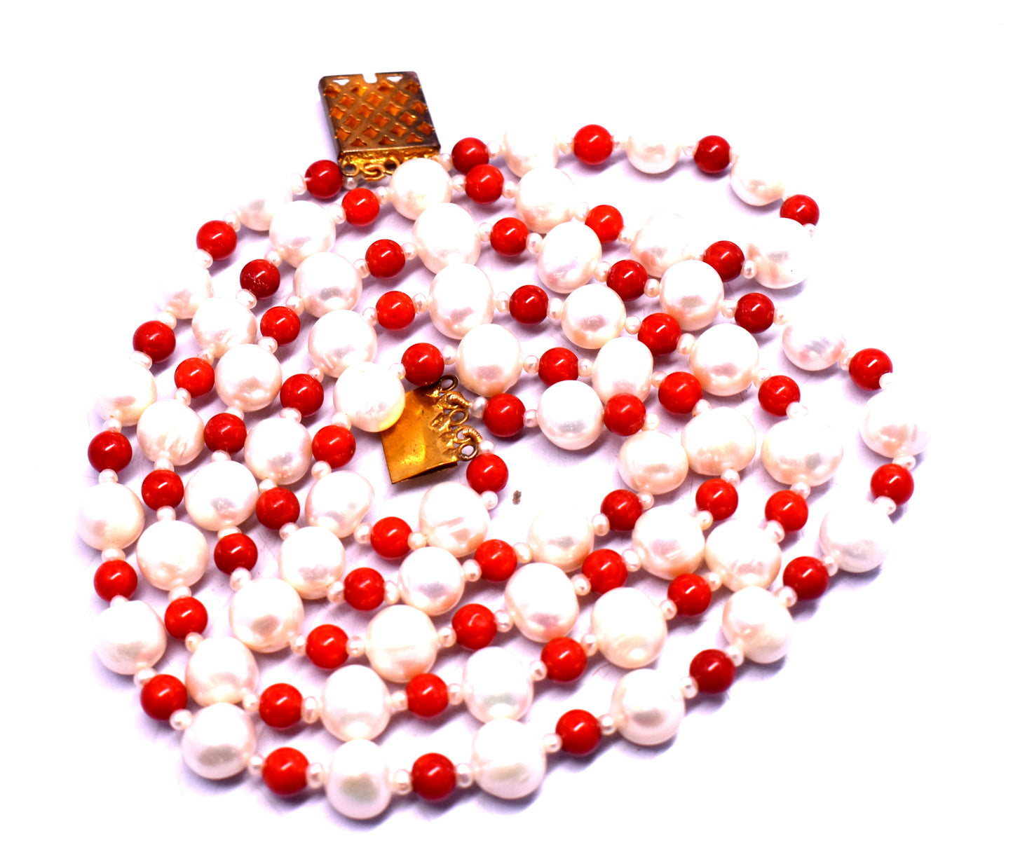 This beautiful necklace features Coral and Pearl beads (6mm to 10x11.5mm) with a secure lock closure.
 #CoralNecklace #PearlJewelry #GemstoneNecklace #HealingCrystals #ElegantJewelry #NaturalJewelry #FashionJewelry
