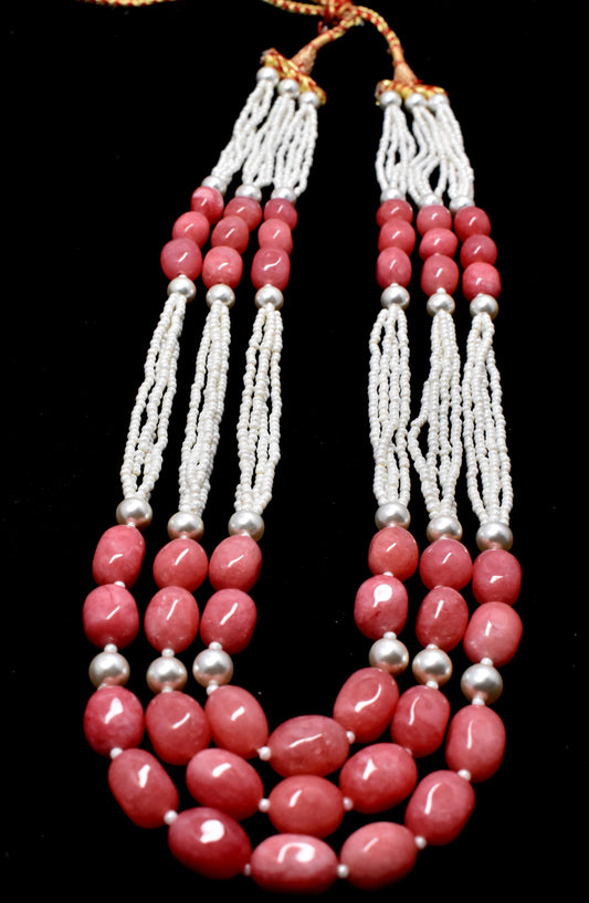This beautiful necklace features multi-size pearl beads (2mm to 8x12.5mm) with a tassel for added elegance.
 #PearlNecklace #MultiPearlBeads #TasselNecklace #GemstoneJewelry #ElegantJewelry #FashionJewelry







