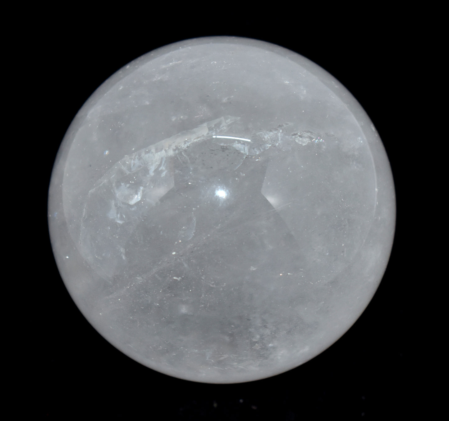 This exquisite Crystal Polished Round Ball weighs 830.00 grams, showcasing a smooth #PositiveEnergy #MetaphysicalProperties #HealingStone #GemstoneCollector #NaturalCrystal #EnergyBalancing