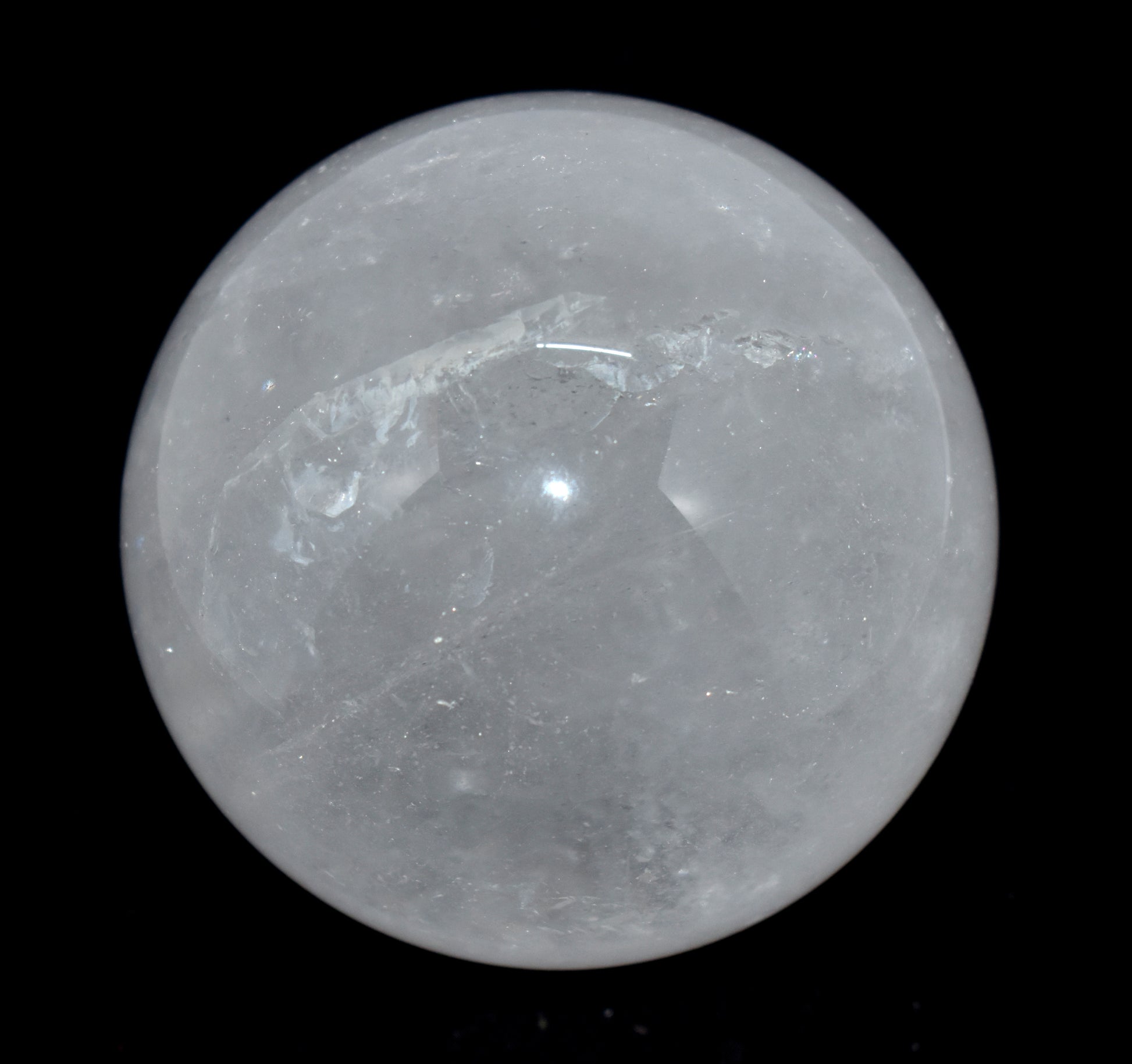 This exquisite Crystal Polished Round Ball weighs 830.00 grams, showcasing a smooth #PositiveEnergy #MetaphysicalProperties #HealingStone #GemstoneCollector #NaturalCrystal #EnergyBalancing