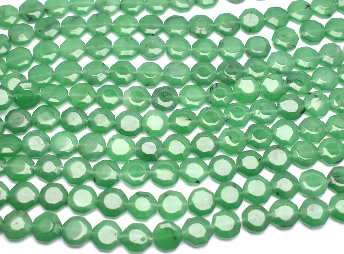 This exquisite strand features natural green jade beads (14mm), perfect for creating elegant and healing jewelry pieces.
#GreenJade #JadeBeads #GemstoneJewelry #HealingCrystals #CrystalBeads #JewelryMaking #FashionJewelry
