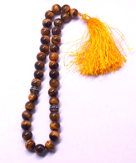 Tiger Eye Bead Mala – Boosts Strength, Protection, and Confidence #TigerEye #Strength #Protection #CrystalHealing #Mala







