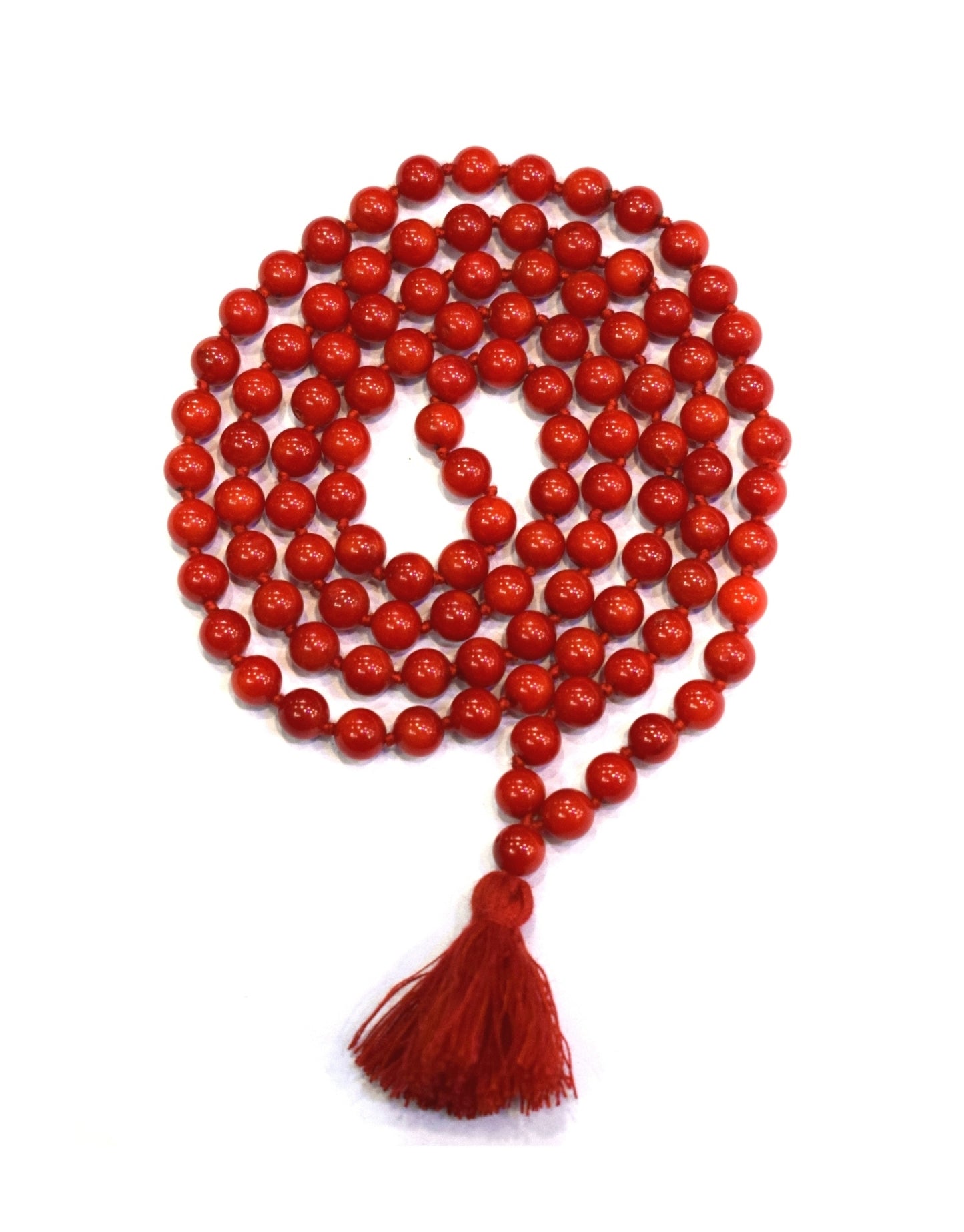 Natural Coral (Moonga) Jaap Mala – 108 Beads | 6mm