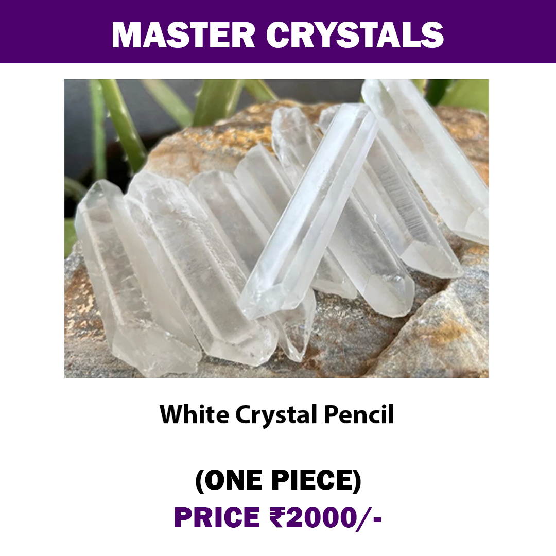 White Rock crystal terminated pencil - genuine spiritual healing mineral stone