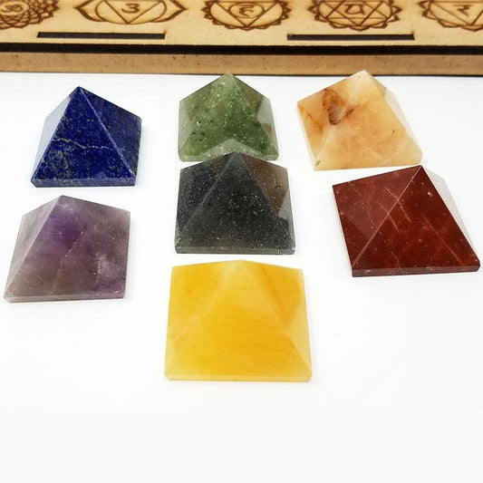 7 Chakra Mix Pyramid Symbol Set