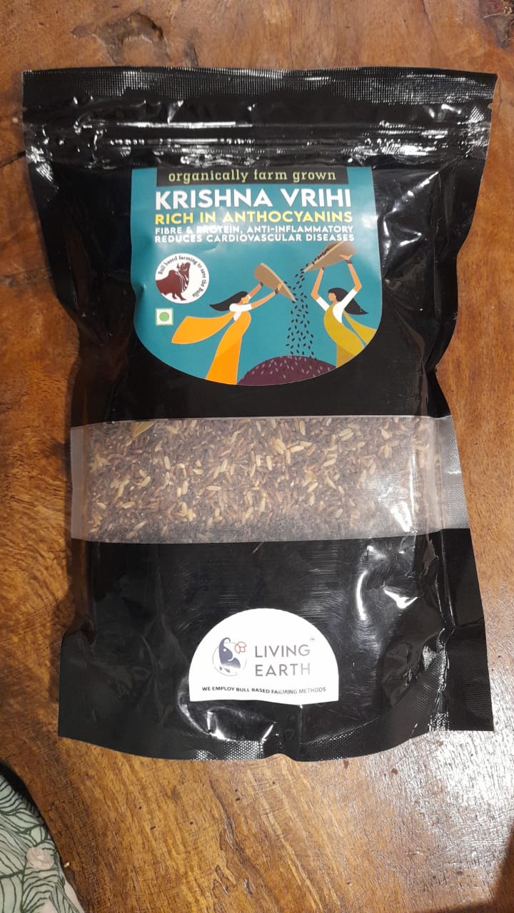 Pure Black, Black Rice | Aged Rice 1 Kg (Living Earth)