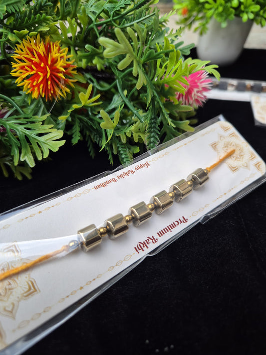 Beautiful Pyrite Rakhi – Set of 3 | Free Shipping