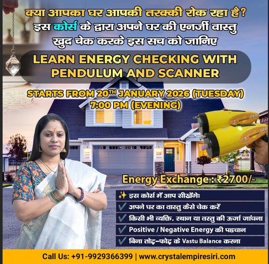 LEARN ENERGY CHECKING WITH PENDULUM AND SCANNER