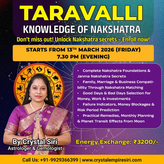 Learn Nakshatra Astrology – TARAVALLI Knowledge Classes