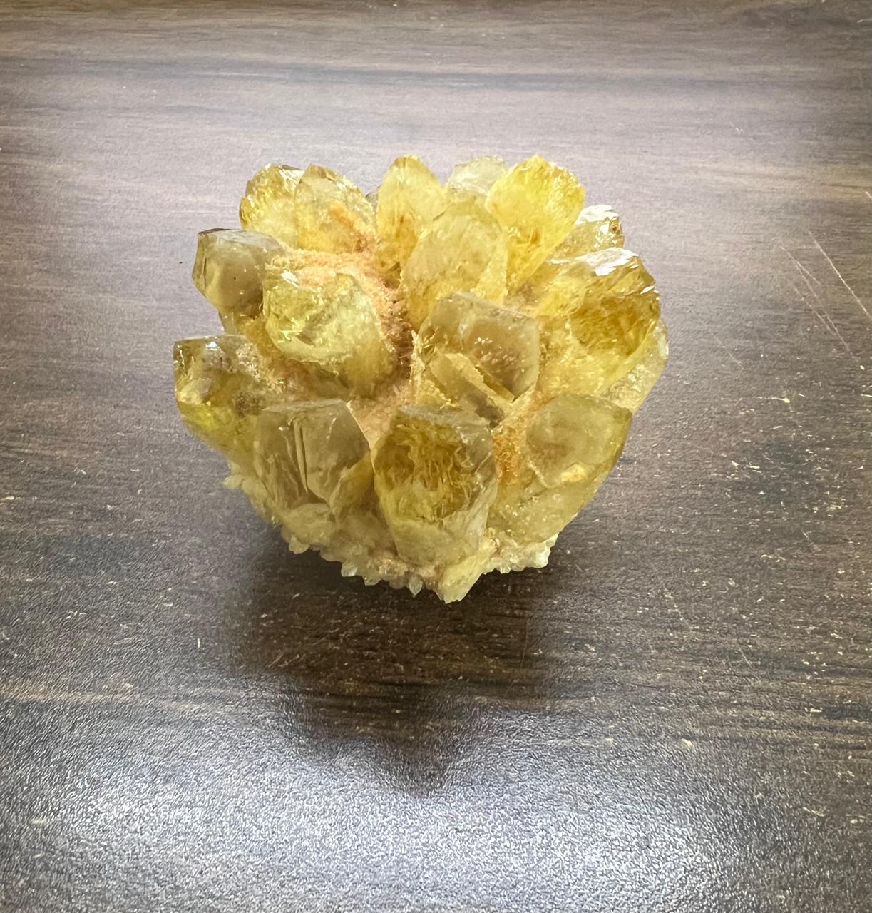 Premium Natural Citrine Crystal Cluster for Wealth and Positivity 250 Gram