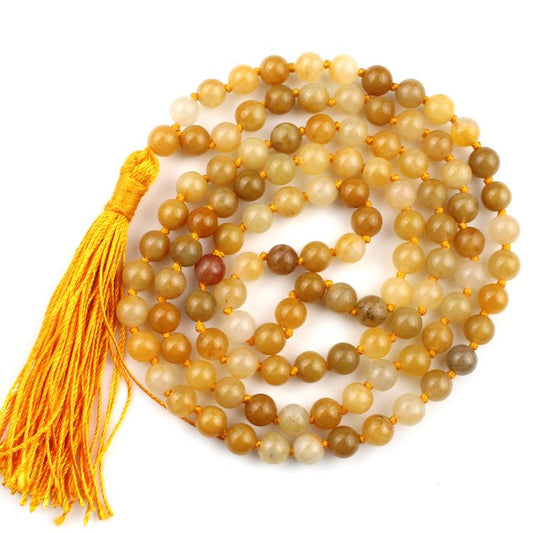 Yellow Aventurine Jaap Mala For Guru Grah