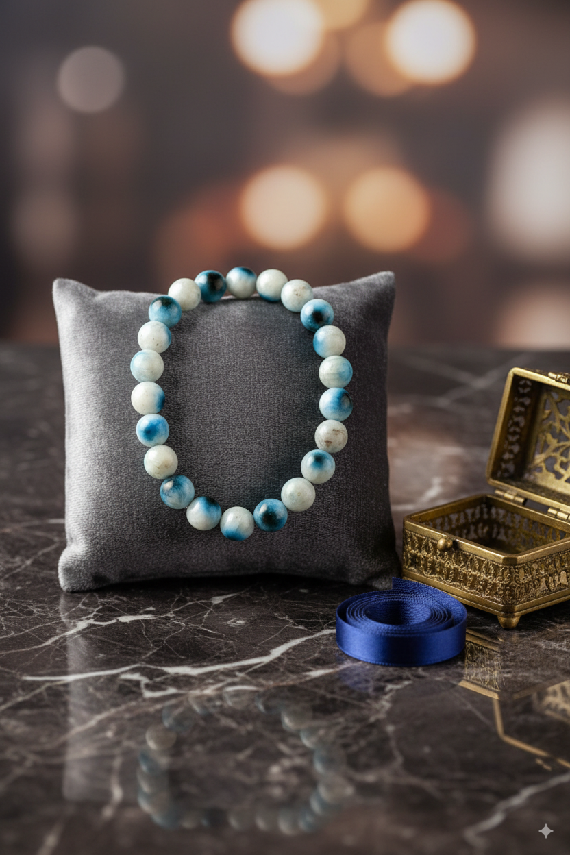 Evil Eye Bracelet 13 MM Size | Ice Glacierite Bracelet