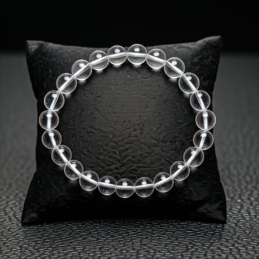 White Crystal Sphatik Bracelet 8 mm