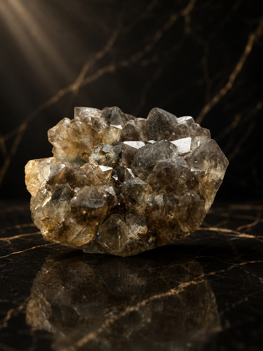 Rare Smoky Quartz Cluster Crystal | Premium Natural Specimen Online 488 Gram