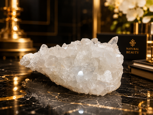 Himalayan Clear Quartz Crystal Cluster for Healing, Energy & Vastu 1397 Gram