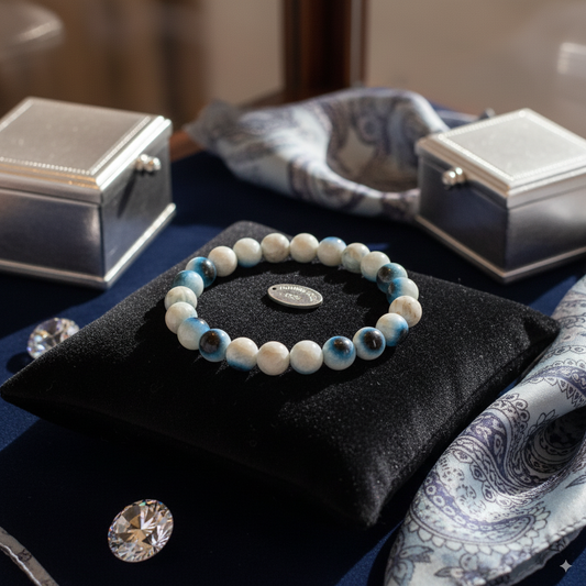 Evil Eye Bracelet 13 MM Size | Ice Glacierite Bracelet