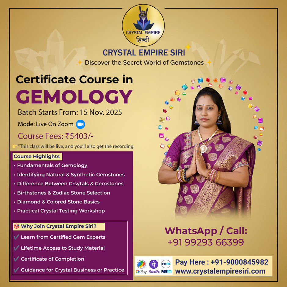 Certificate Course in Gemology – Crystal Empire Siri
