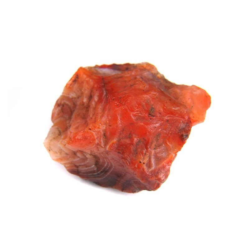 Crystal for House (Agni Dev & Kuja (Mangal) Graha) | Gomti Chakra With Carnelian Rough Gemstone