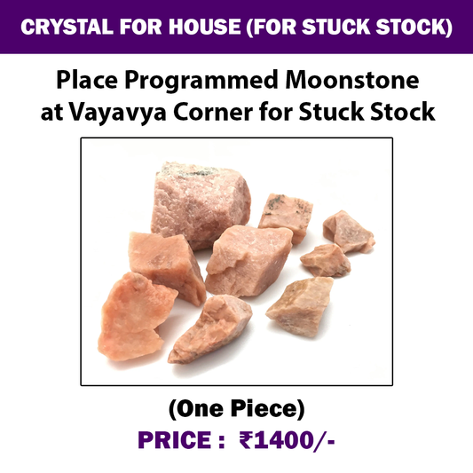 Crystal for House (For Stuck Stock) | Programmed Moonstone at Vayavya Corner