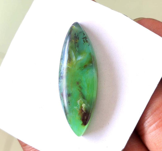 Peru Opal, 100% Natural Peruvian Opal, Marquise Cabochon Loose Gemstone, 20.00 Carat, Size-35x12x8mm, For Jewelry Making, Gift For Her,