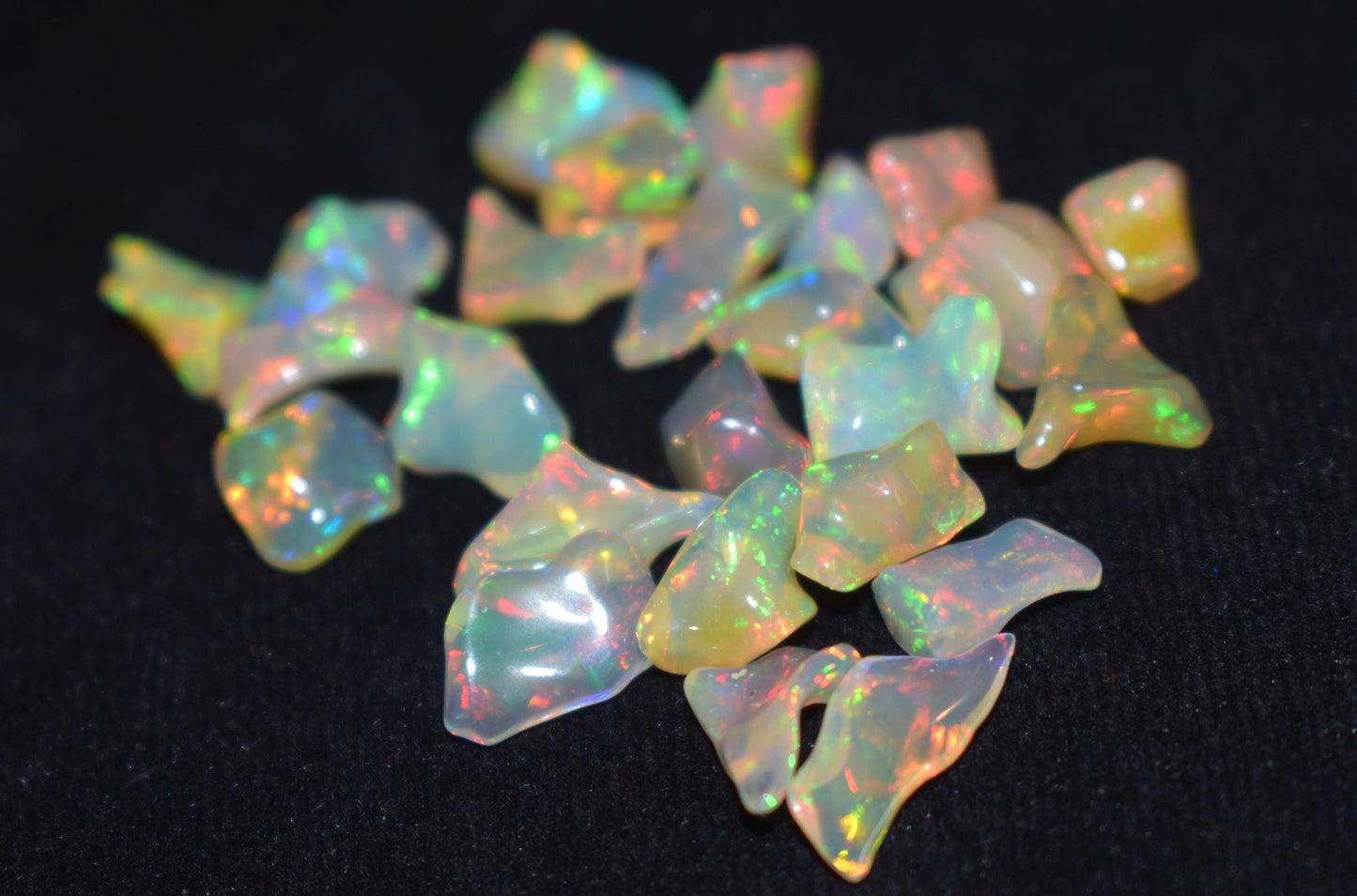 Opal, 100% Natural Ethiopian Opal Rough, Welo Fire Polish Rough, 33.00 Carat, Size-6x9.5x6mm To 9x12.5x6mm, Gift For Her, Pieces-25