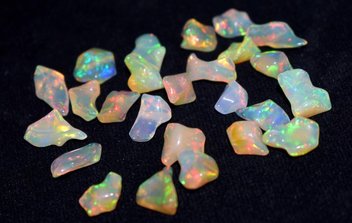 Opal, 100% Natural Ethiopian Opal Rough, Welo Fire Polish Rough, 33.00 Carat, Size-6x9.5x6mm To 9x12.5x6mm, Gift For Her, Pieces-25