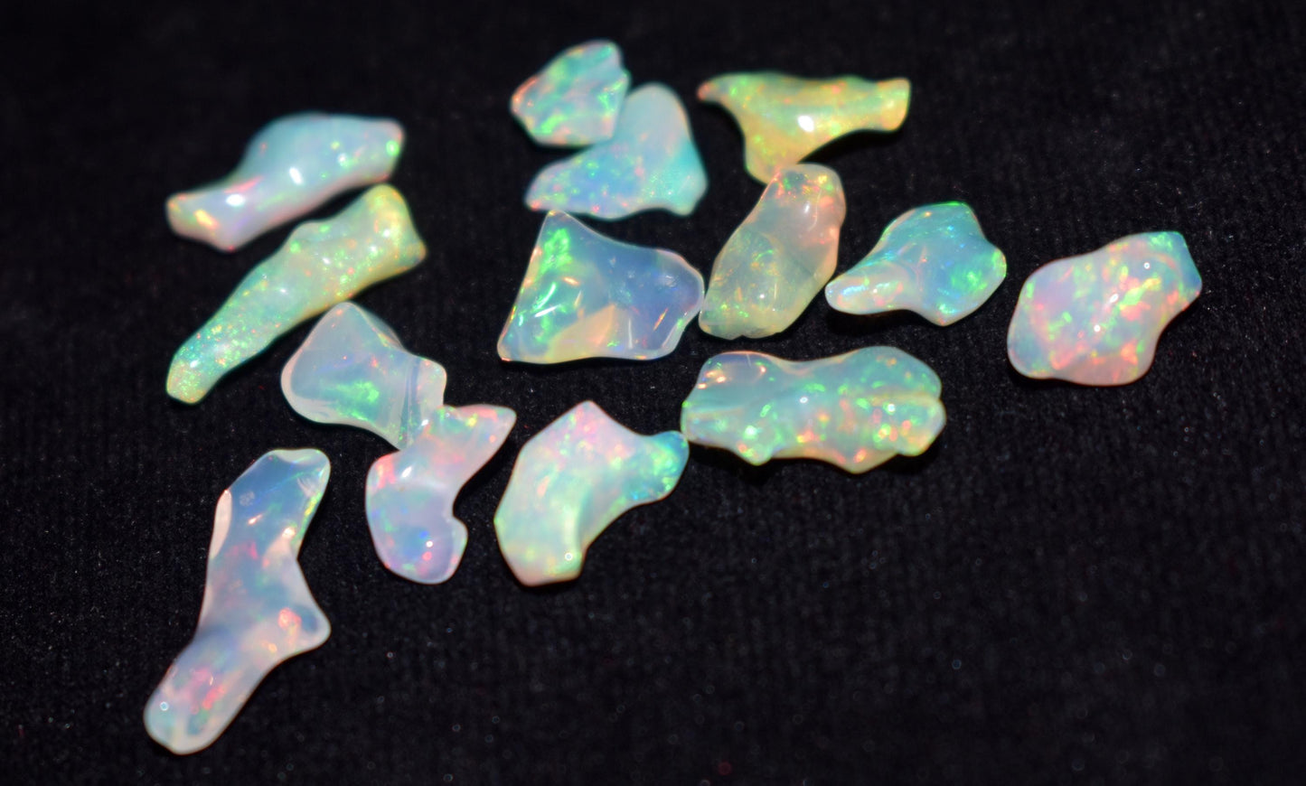 Natural Ethiopian Opal|| Welo Fire Freeform Opal Gemstone Lot|| Opal Polish Rough Stone|| 19.40 Ct|| Size-6.5x7.5x3.5mm - 9.5x15x5mm||