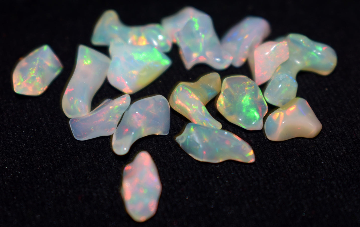 Natural Ethiopian Opal|| Welo Fire Freeform Opal Gemstone Lot|| Opal Polish Rough Stone|| 23.00 Ct|| Size-6x8.5x4mm To 6x13x5.5mm||