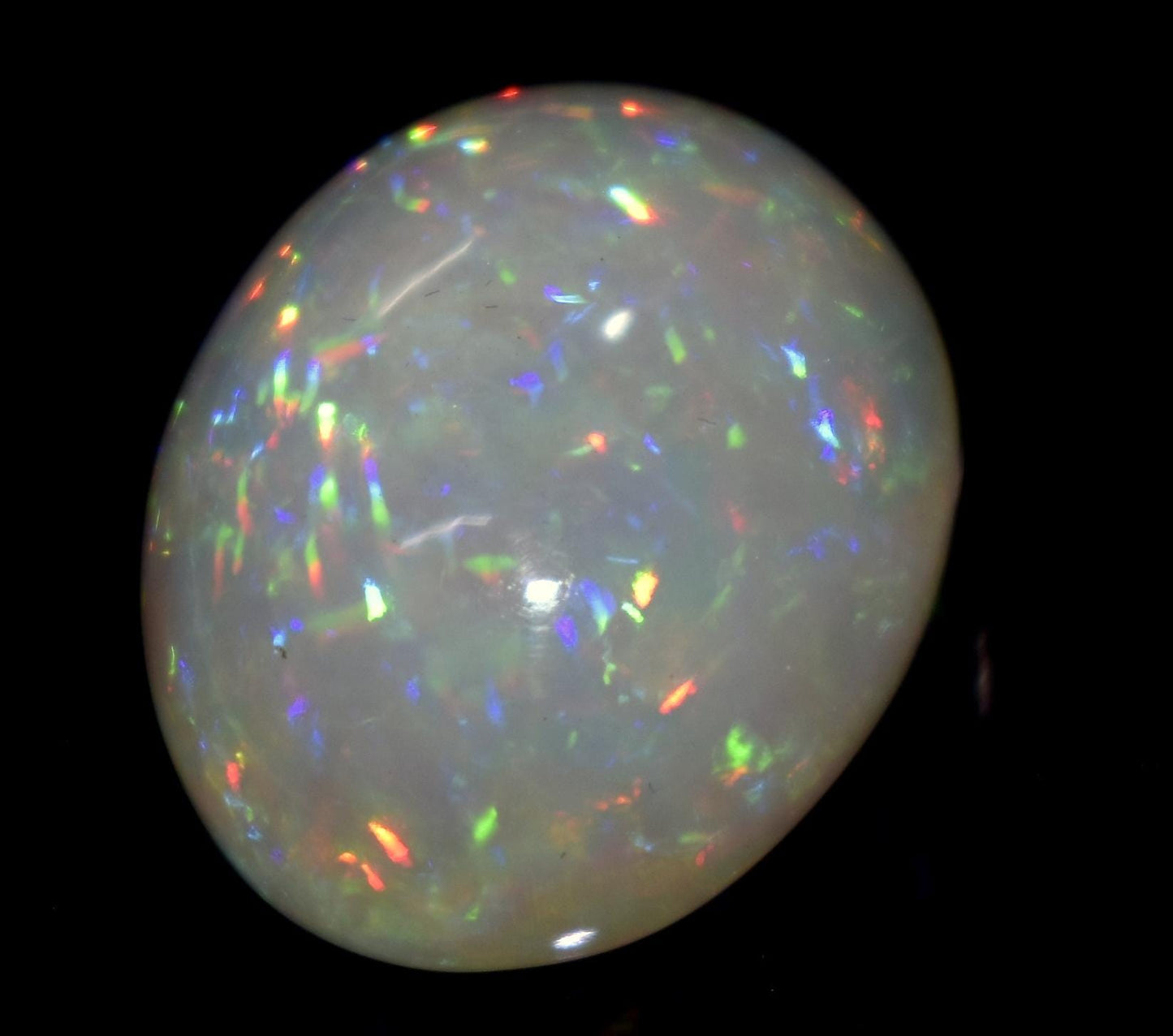 100% Natural Ethiopian Opal, Oval Welo Fire Cabochon Loose Gemstone, 21.30 Carat, Size-16x21x10.5mm, Multi Fire Opal, For Jewelry