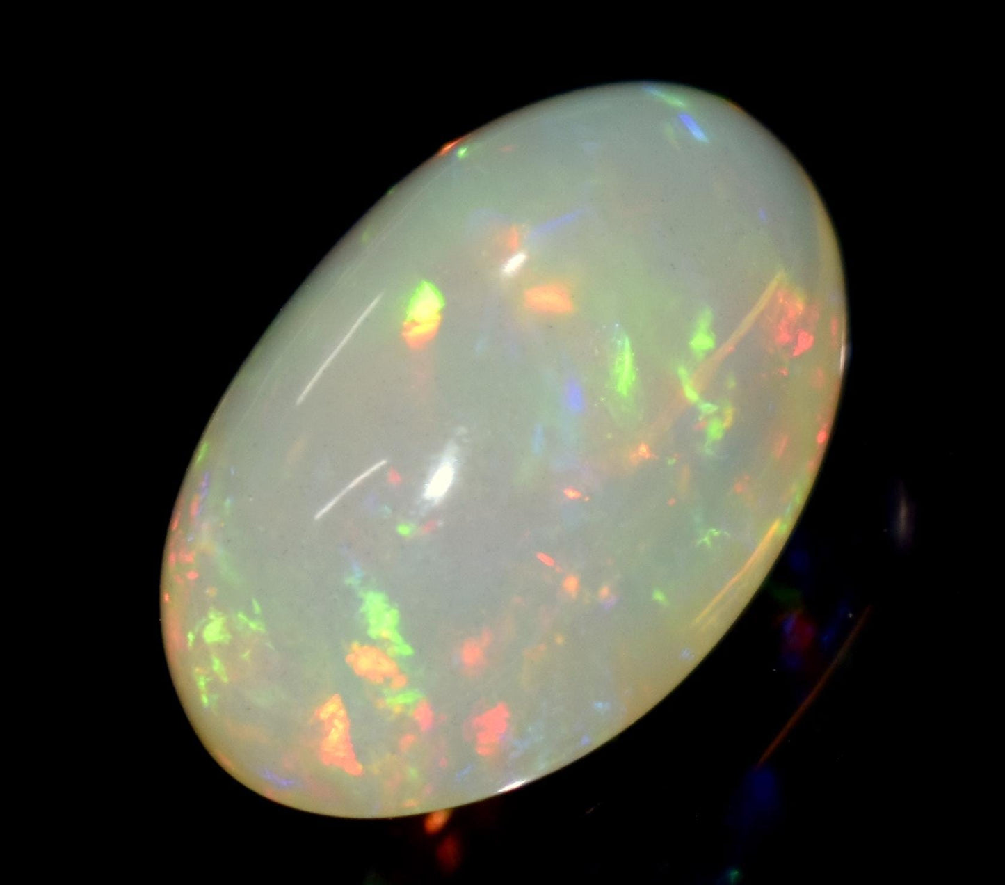 Genuine & 100% Natural Ethiopian Opal, Oval Welo Fire Cabochon Loose Gemstone, 10.85 Carat, Size-12x20x8.5mm, Multi Fire Opal, For Jewelry