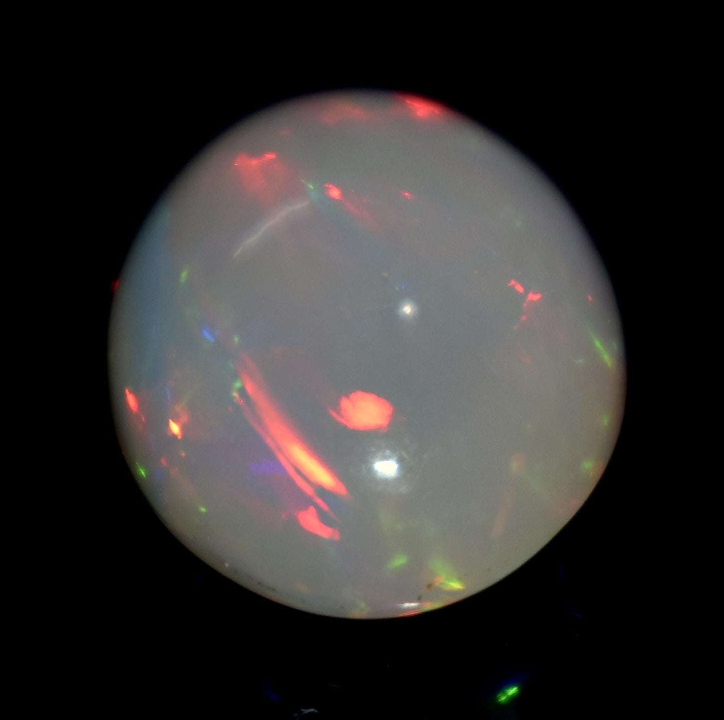 Opal, 100% Natural Ethiopian Opal, Oval Welo Fire Cabochon Loose Gemstone, 5.70 Carat, Size-16x11.5x6mm, For Jewelry Making,