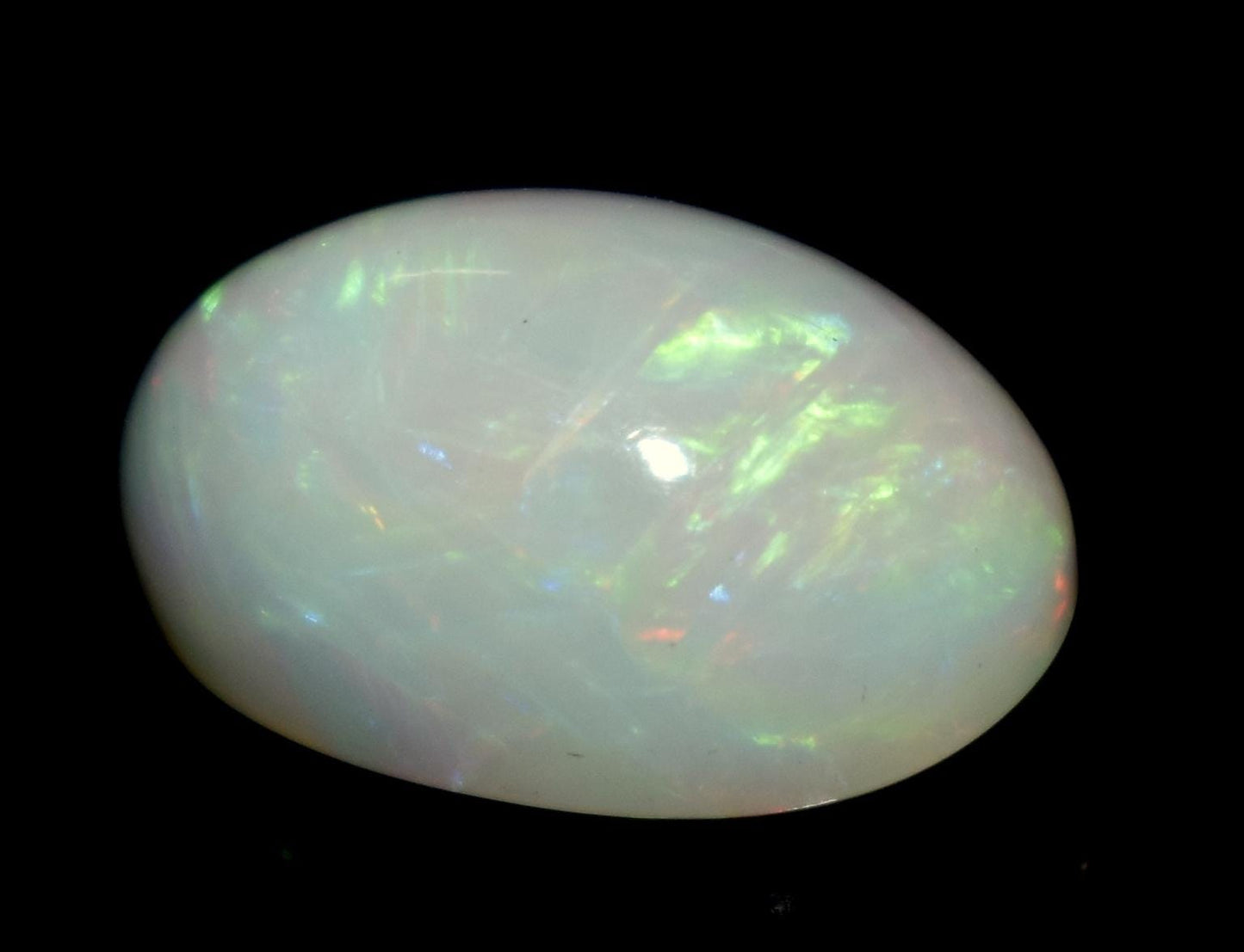 Opal, 100% Natural Ethiopian Opal, Oval Welo Fire Cabochon Loose Gemstone, 8.00 Carat, Size-17x11x9mm, For Jewelry Making,