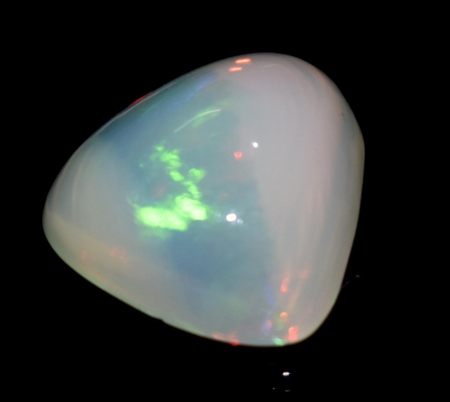 Opal, 100% Natural Ethiopian Opal, Fancy Shape Cabochon Loose Gemstone, 4.00 Carat, Size-12.5x11.5x6.5mm, For Jewelry Making,