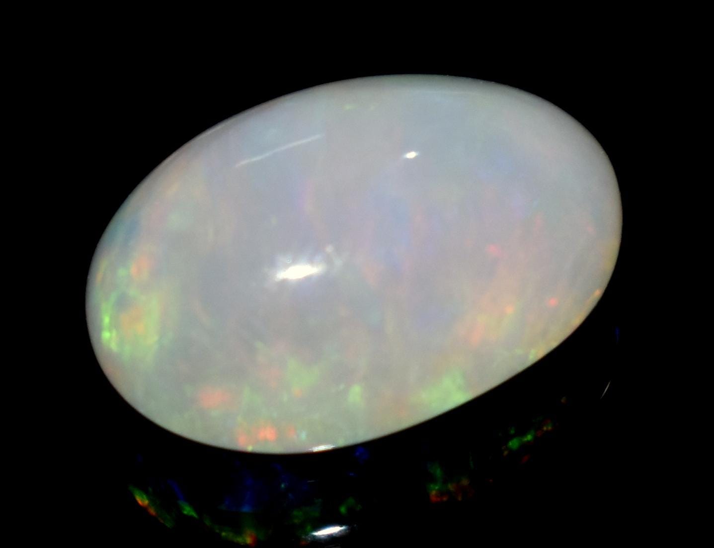 Opal, 100% Natural Ethiopian Opal, Oval Cabochon Loose Gemstone, 5.70 Carat, Size-15x11x7mm, For Jewelry Making, Gift For Her,