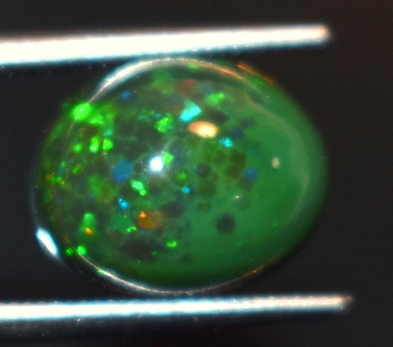 Opal, Natural Black Ethiopian Opal, Oval Welo Fire Cabochon Loose Gemstone, 1.85 Carat, Size-8x10x5mm, For Jewelry Making,