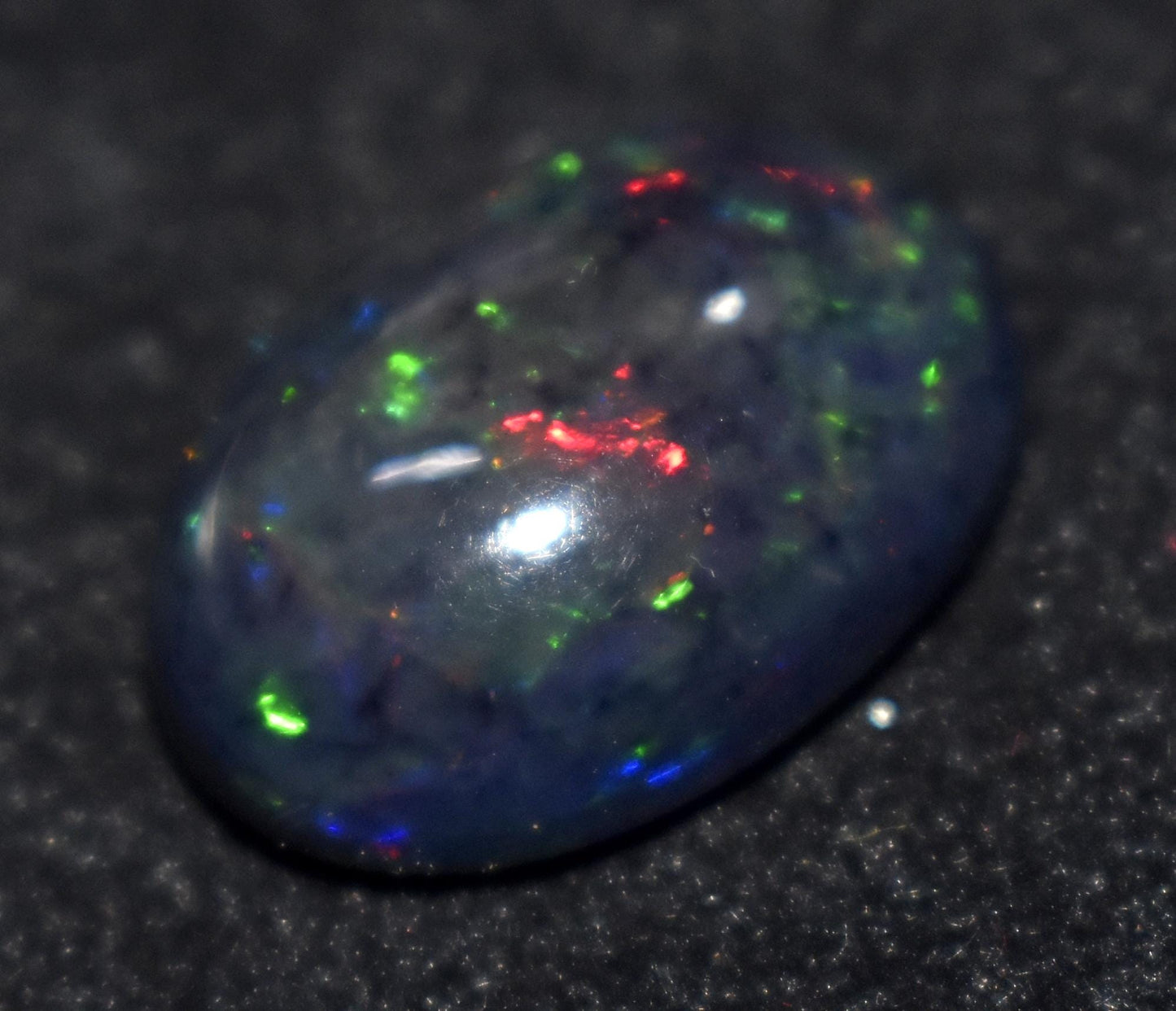 Opal, 100% Natural Black Opal, Oval Welo Fire, Cabochon Loose Gemstone, 10.00 Ct, Size-14x20x8mm, For Jewelry Making, Gift For Her,