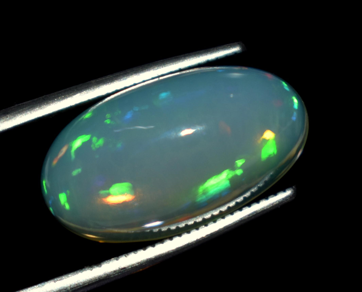 Opal, 100% Natural Ethiopian Opal, Oval Welo Fire, Cabochon Loose Gemstone, 6.35 Carat, Size-10x17.5x8mm, For Jewelry Making