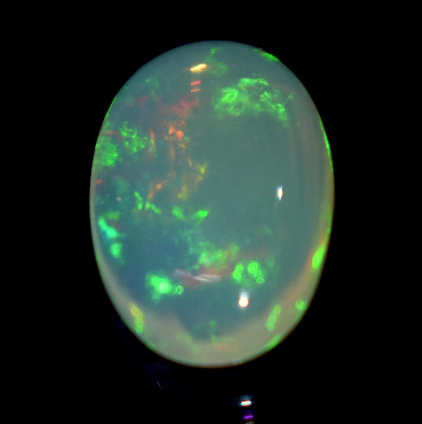 Opal, 100% Natural Ethiopian Opal, Oval Welo Fire Cabochon Loose Gemstone, 3.40 Carat, Size-10x15.5x4.5mm, For Jewelry Making, Piece-1