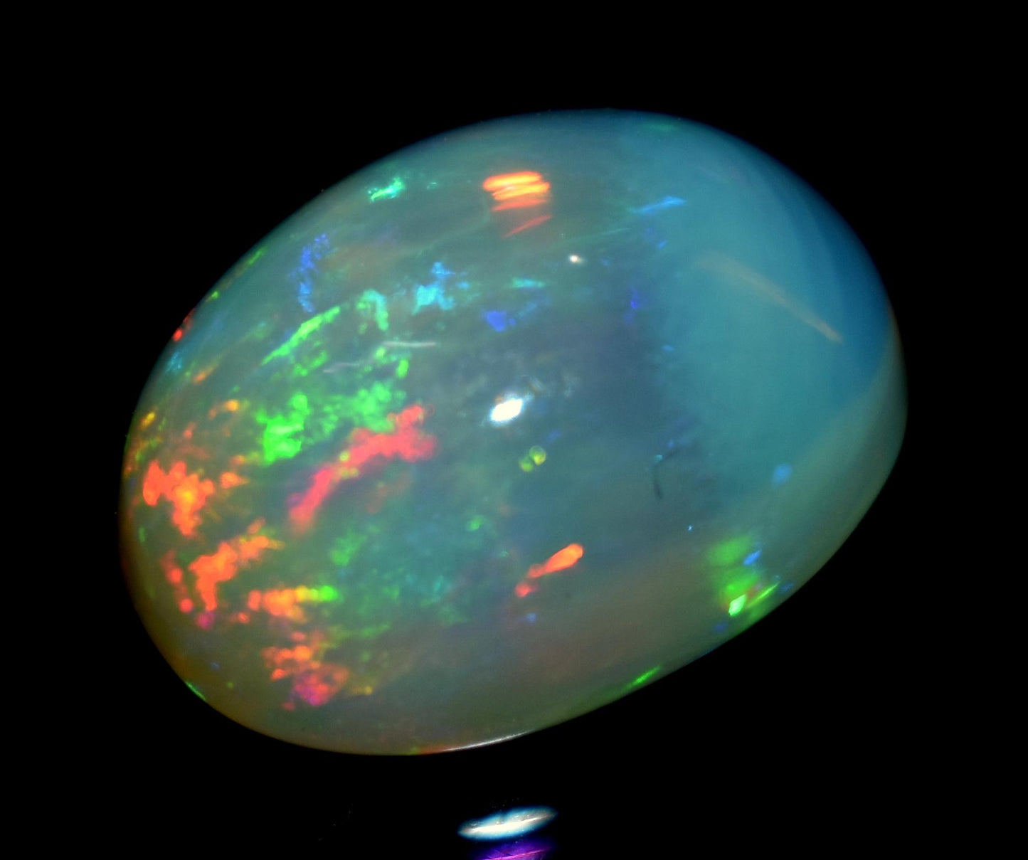 AAA+ Top Grade, Natural Ethiopian Opal, Oval Welo Fire Cabochon Loose Gemstone, 5.70 Carat, Size-11x15x7mm, For Jewelry Making, Piece-1