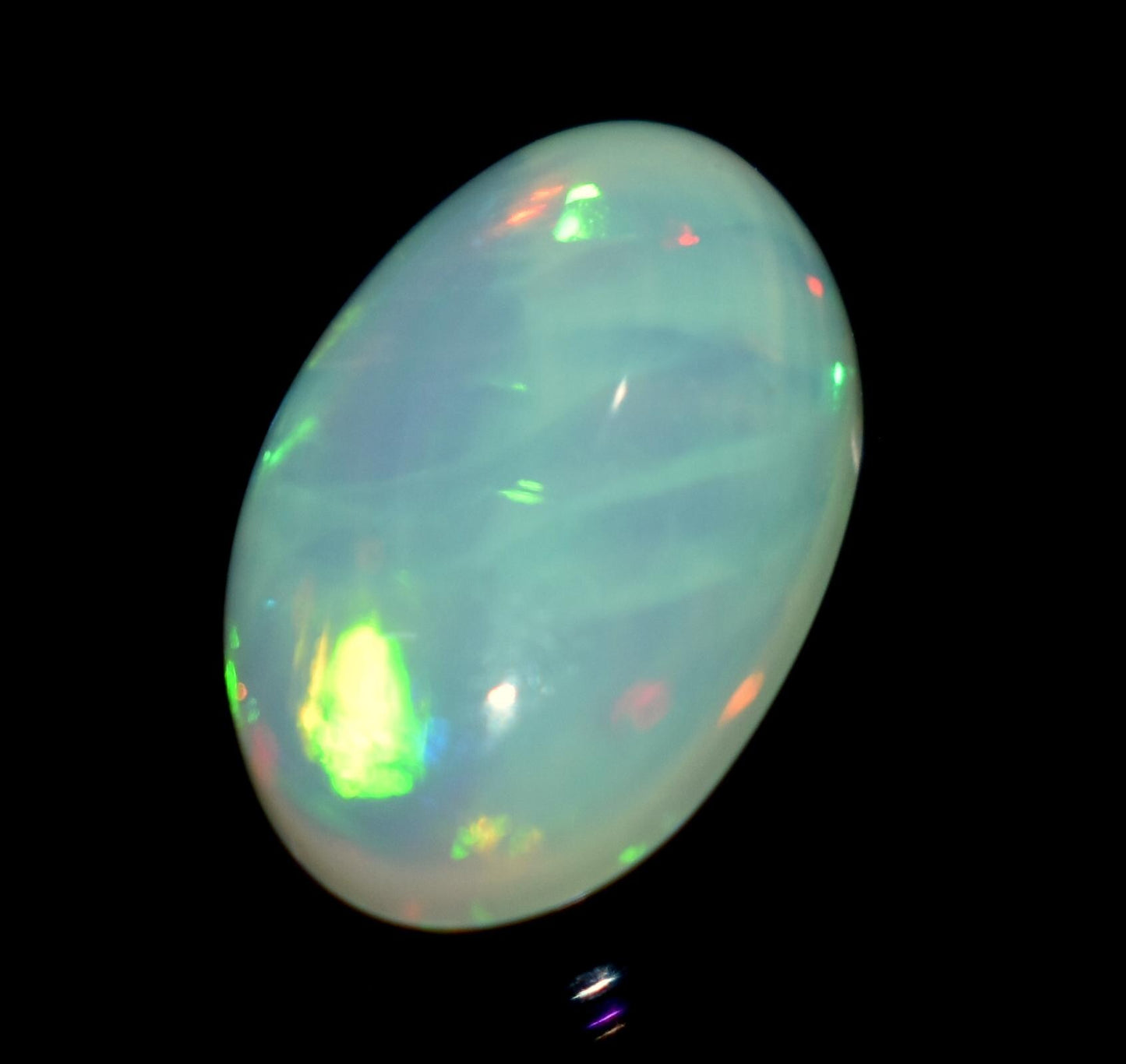 Genuine & 100% Natural Ethiopian Opal, Oval Welo Fire Cabochon Loose Gemstone, 3.10 Carat, Size-9.5x15x5mm, For Jewelry Making, Piece-1